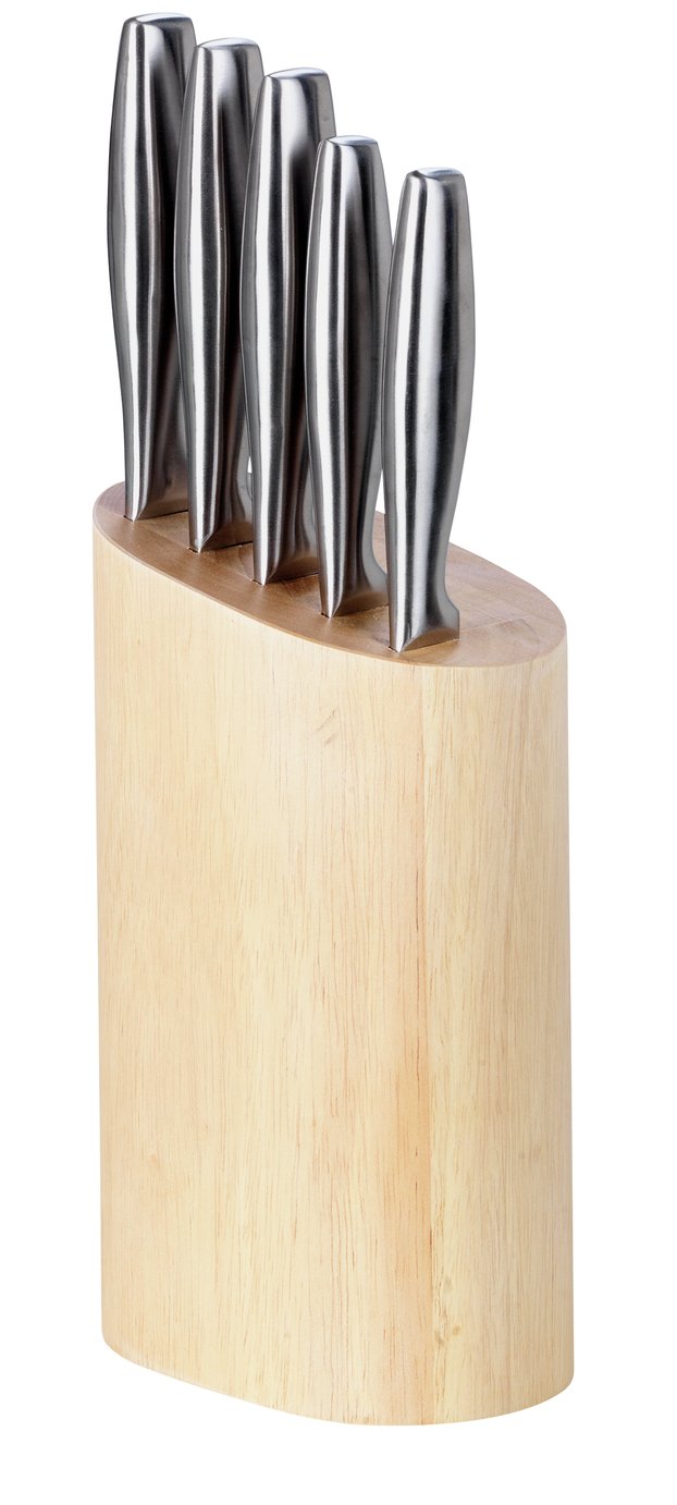 Argos Home 5 Piece Stainless Steel Knife Block Set Review