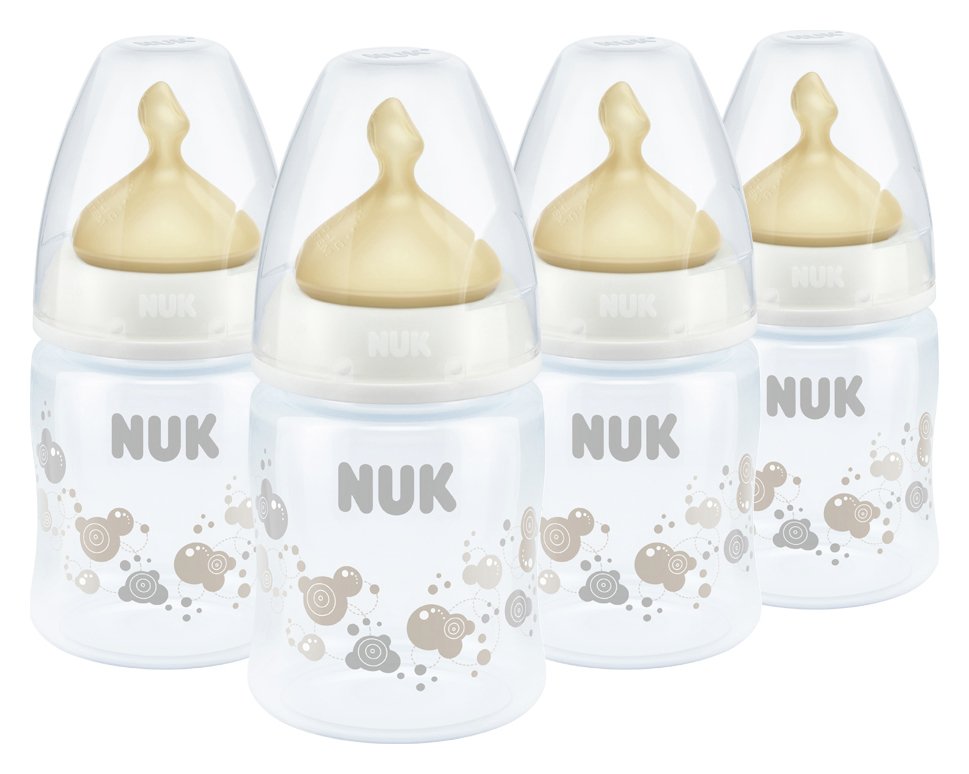 NUK FC 150ml Bottle with Latex Teat - 4 Pack