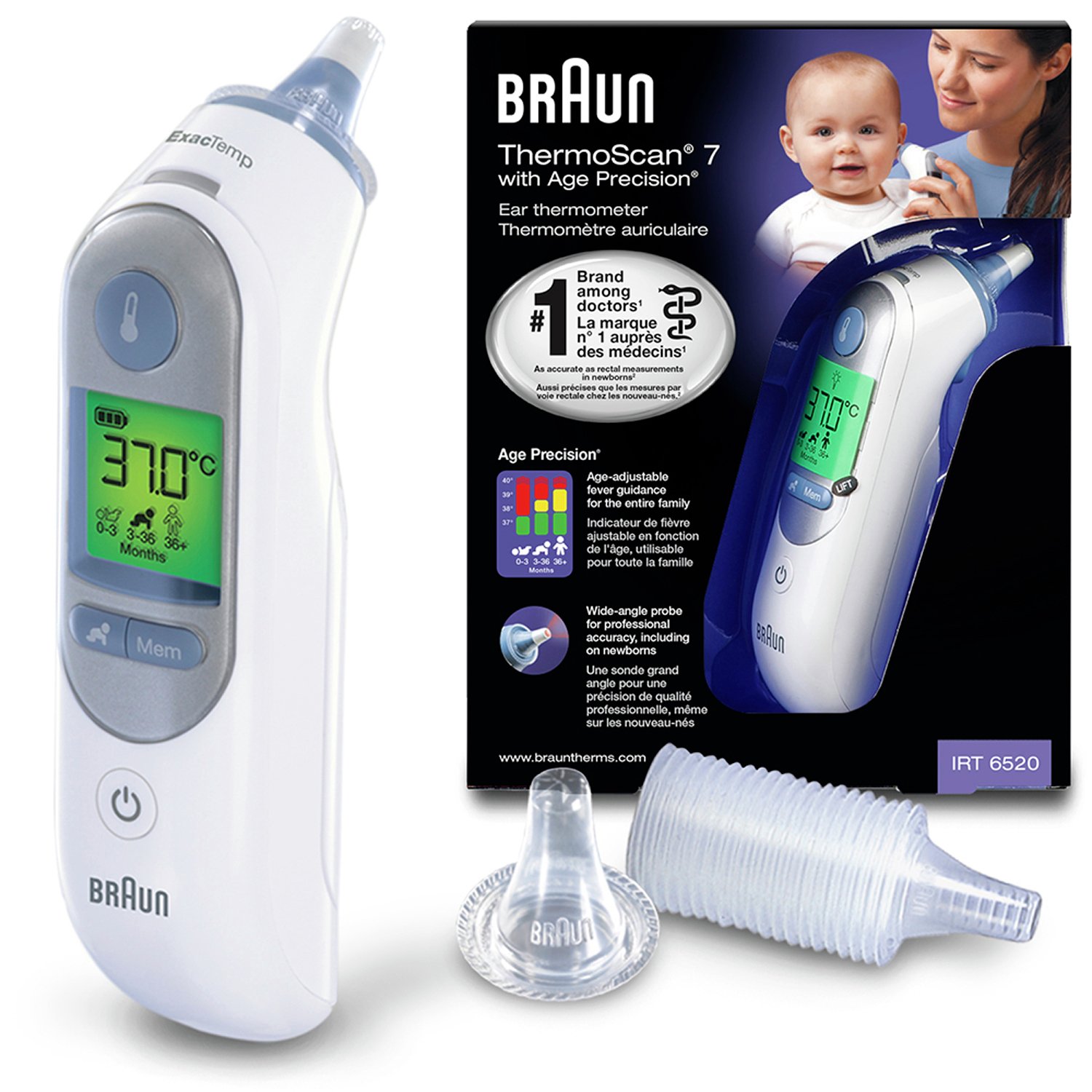 Braun ThermoScan 7 Ear thermometer with Age Precision