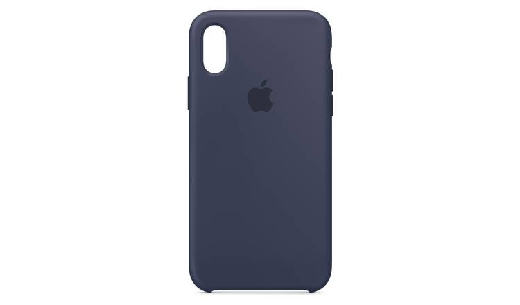 Buy Apple Iphone Xs Silicone Phone Case Midnight Blue Argos