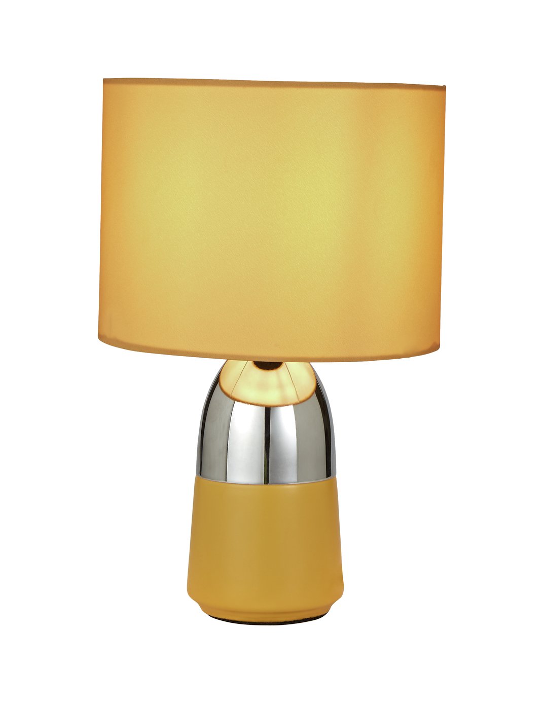 Argos Home Duno Mustard & Chrome Touch Table Lamp Reviews