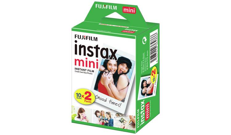 Fujifilm Instax Mini 11 Instant Camera (Sky Blue) | Twin Pack Film | Rainbow Film | Case | Stickers - Complete Kit