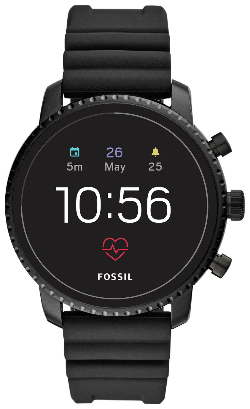 Fossil Explorist Gen 4 HR Smart Watch - Black