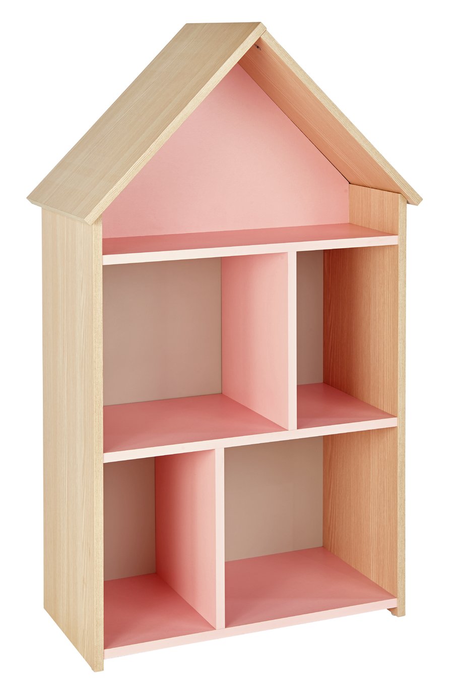 Argos Home Camden Pink & Acacia House Bookcase