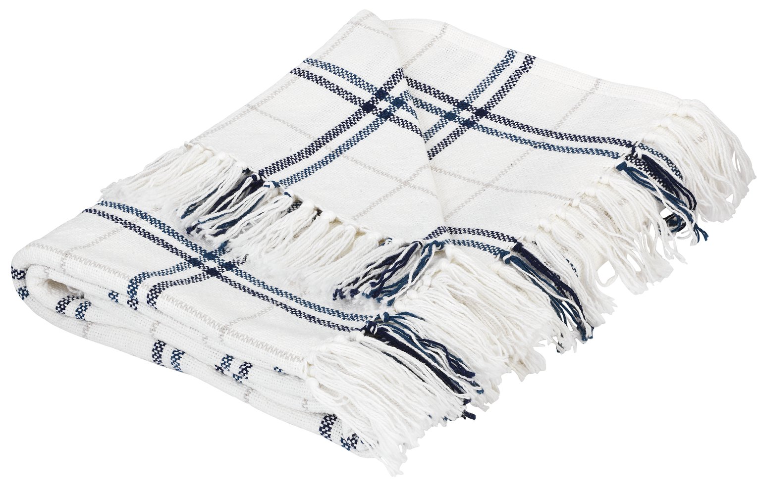 Argos Home Check Blue Throw Reviews