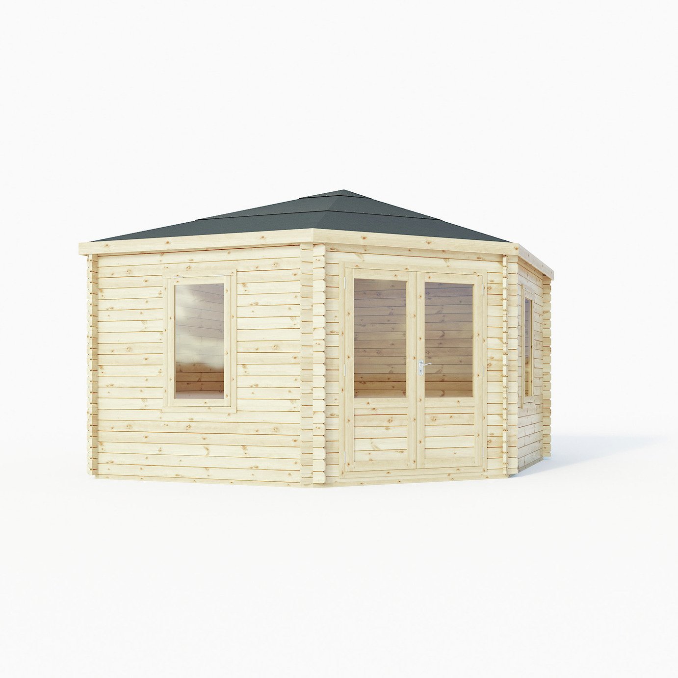 Mercia Wooden 20 x 16ft Single Glazed Window Cabin