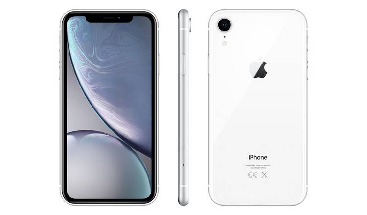 Buy Sim Free iPhone XR 64GB Mobile Phone - White | SIM free phones | Argos