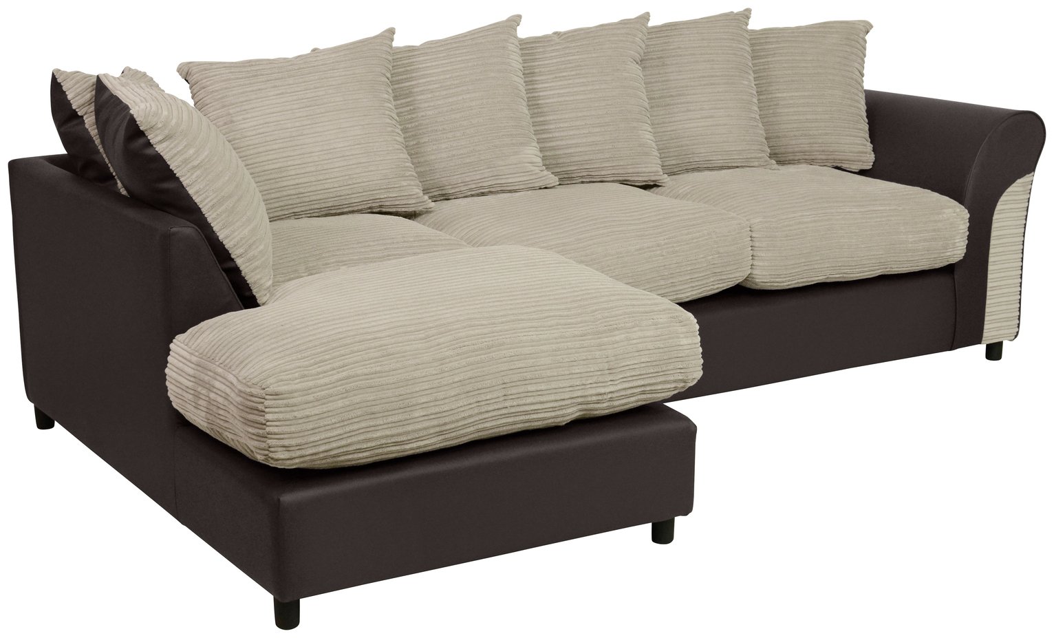 Buy Argos Home Harry Large Left Corner Fabric Sofa Natural Sofas