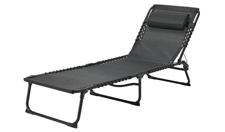 Buy Argos Home Metal Set Of 2 Sun Loungers Black Garden