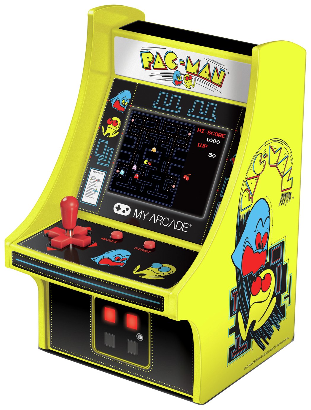 Pacman 6 Inch Retro Mini Arcade Collectible