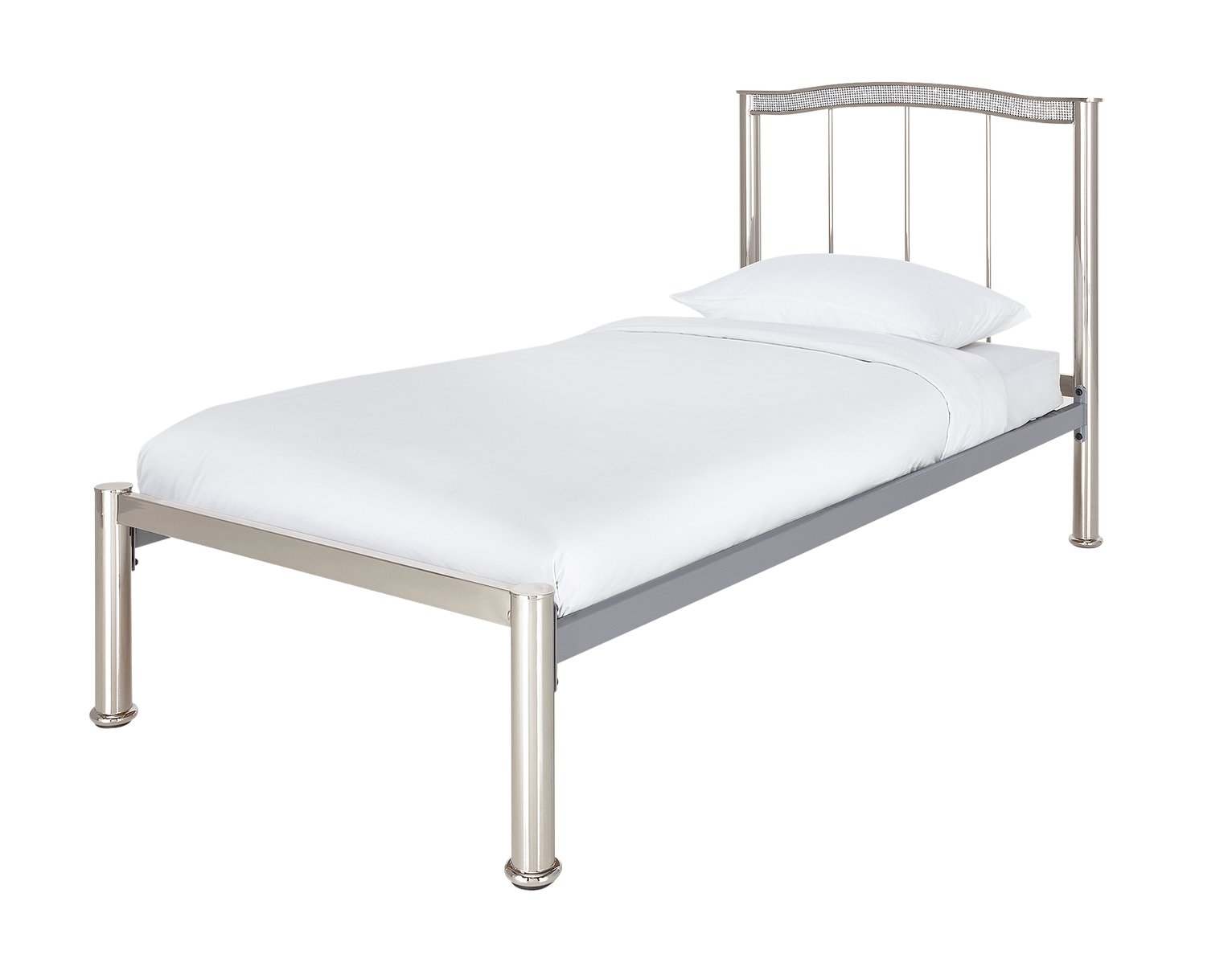 argos white single bed frame