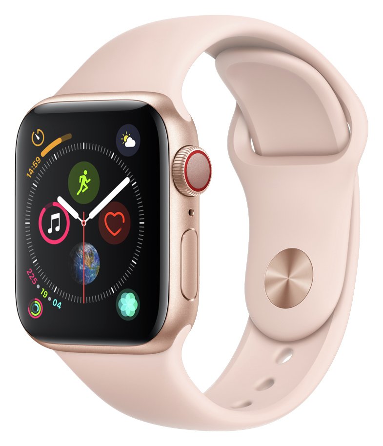 Apple Watch S4 Cell 40mm - Gold Alu / Pink Sport Band