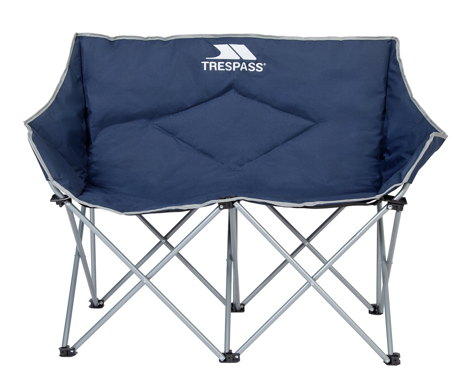 Trespass Double Seat Steel Frame Folding Chair with Carry Bag