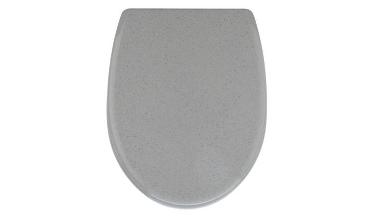 Silver grey toilet clearance seat