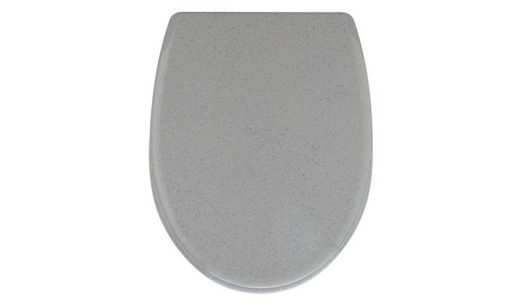 Argos Home Glitter Toilet Seat - Grey