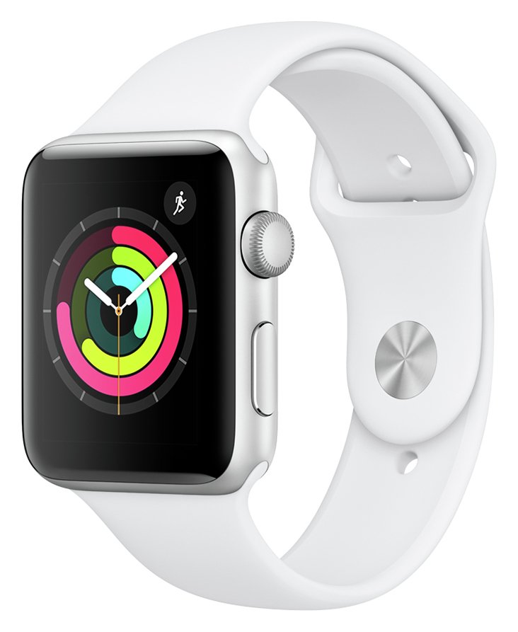 Apple Watch S3 2018 GPS 42mm - Alu / White Sport Band