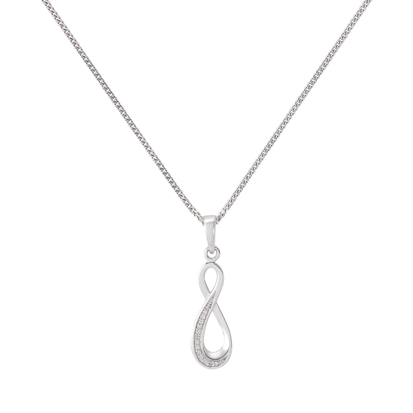 Revere Sterling Silver Diamond Infinity Pendant review