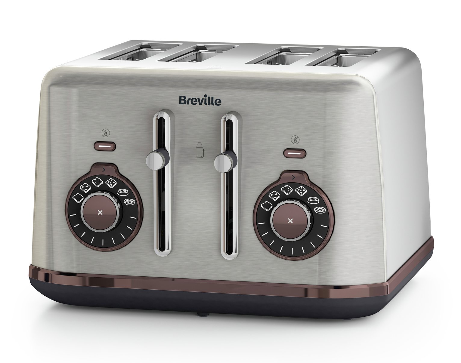 Breville VTT953 Bread Select 4 Slice Toaster - S/Steel