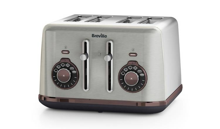 Breville VTT953 Bread Select 4 Slice Toaster - S/Steel