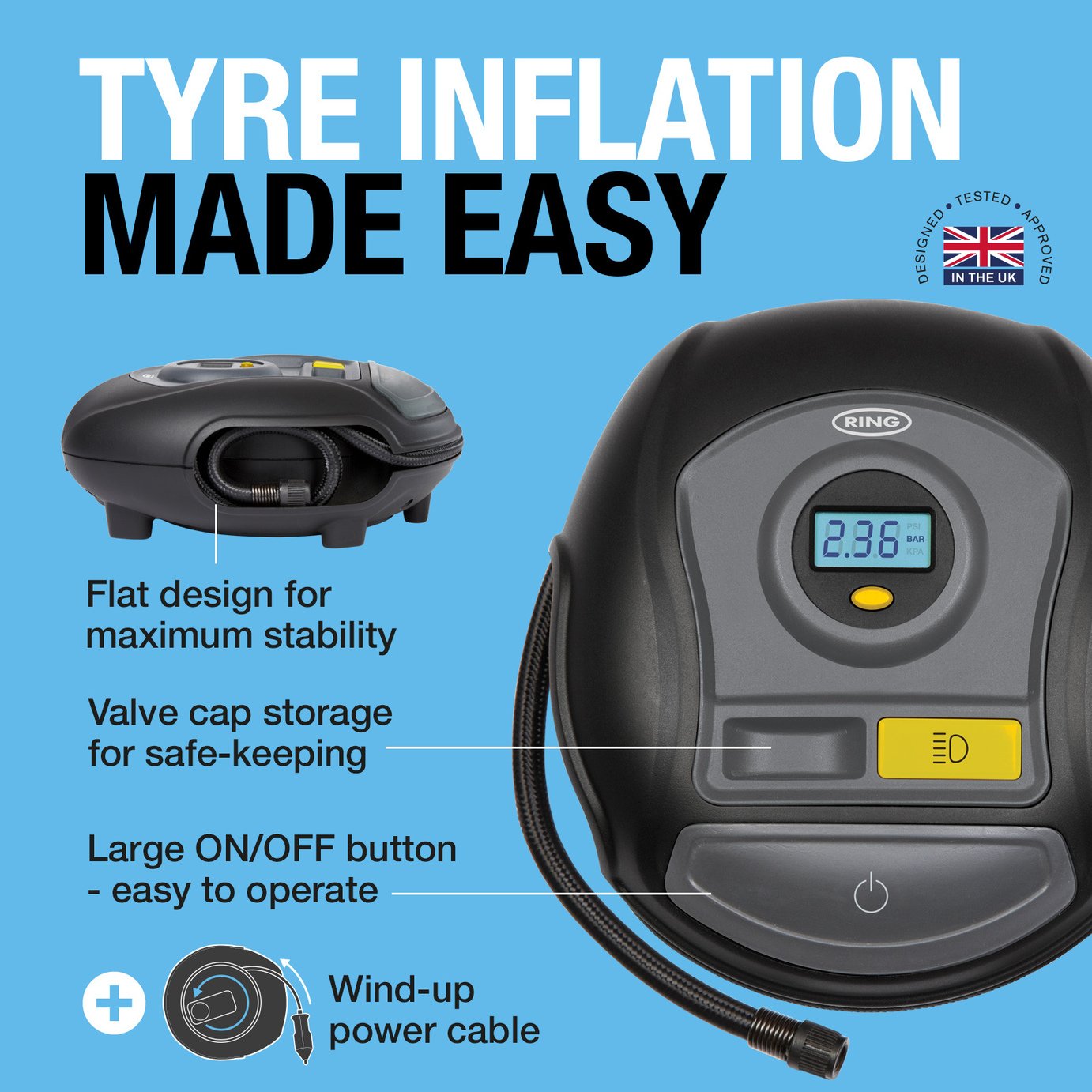 Ring RTC400 Digital LED Tyre Inflator Review