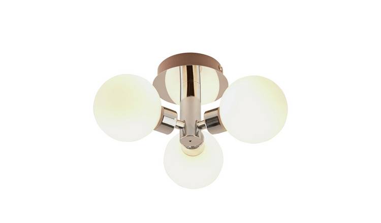 Buy Argos Home Yuko 3 Light Bathroom Ceiling Light Bathroom Lights Argos