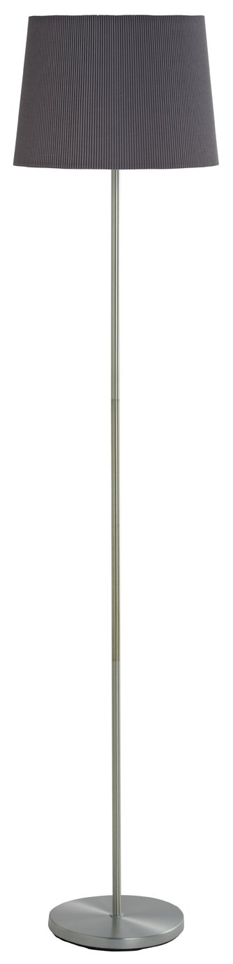 Argos Home Plia Tapered Micropleat Floor Lamp - Grey