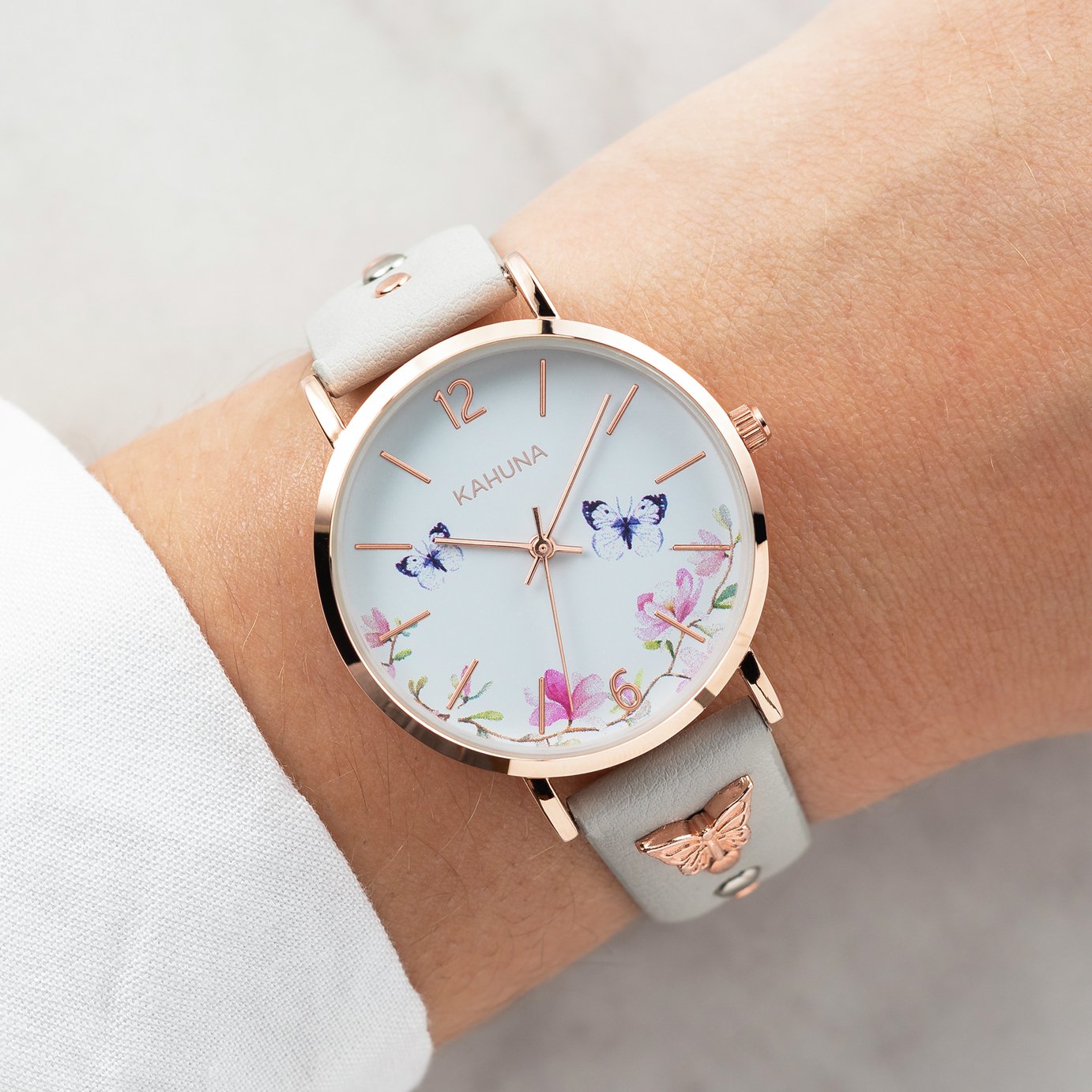 Kahuna White Dial Ladies Grey Strap Watch Reviews