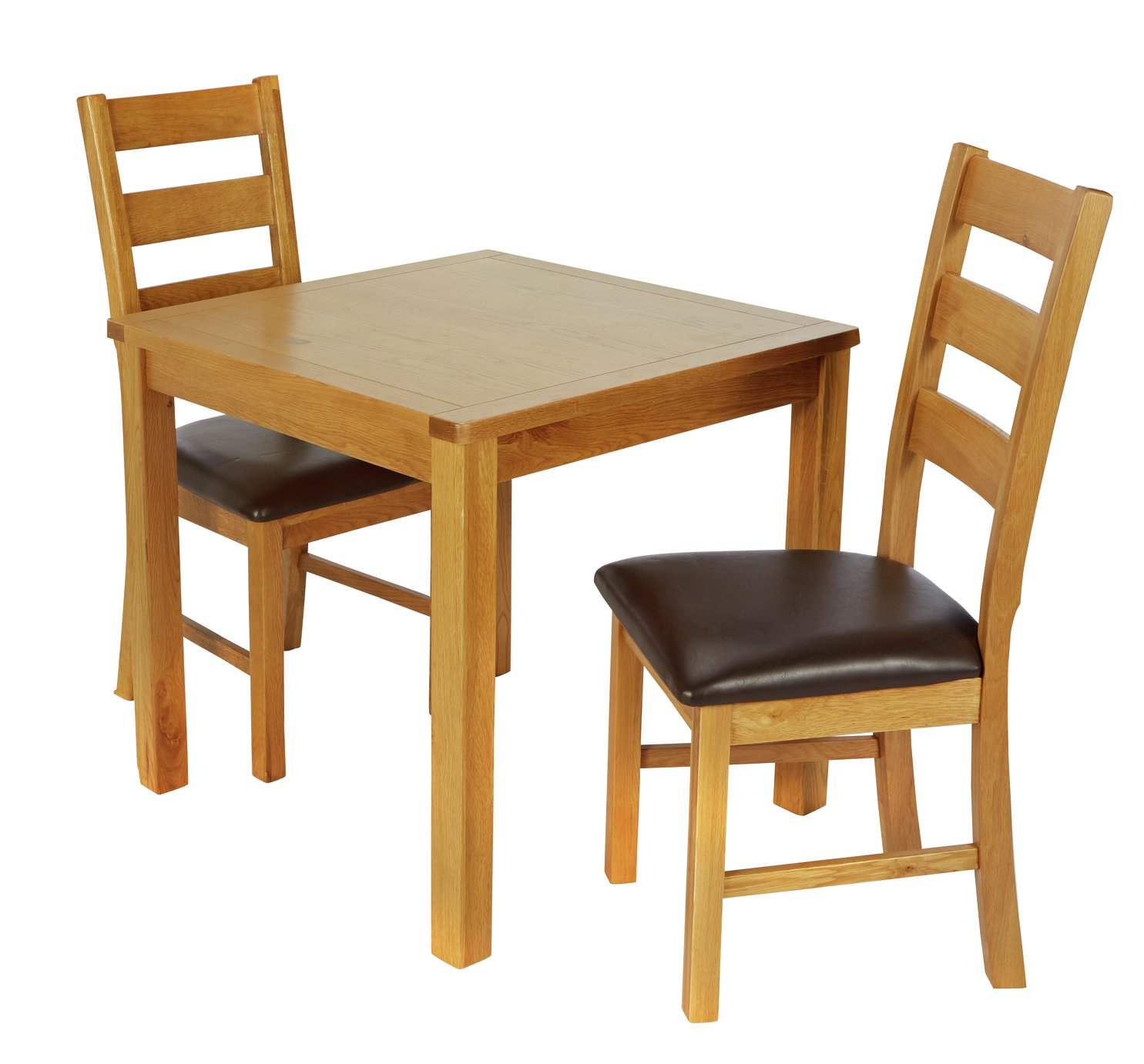 Argos Home Ashwell Oak Veneer Table & 2 Farmhouse Chairs