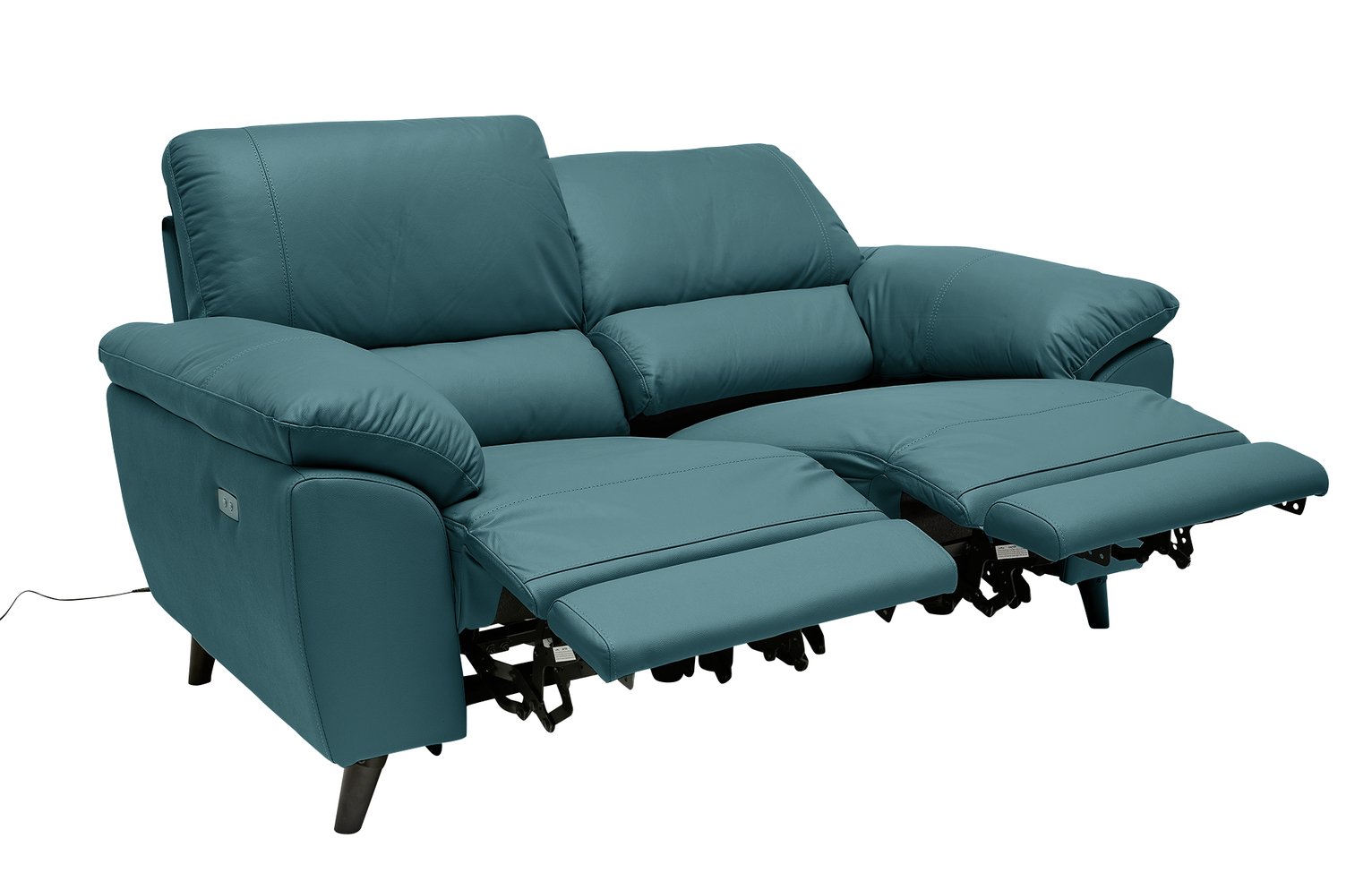 argos 2 seater leather recliner sofa