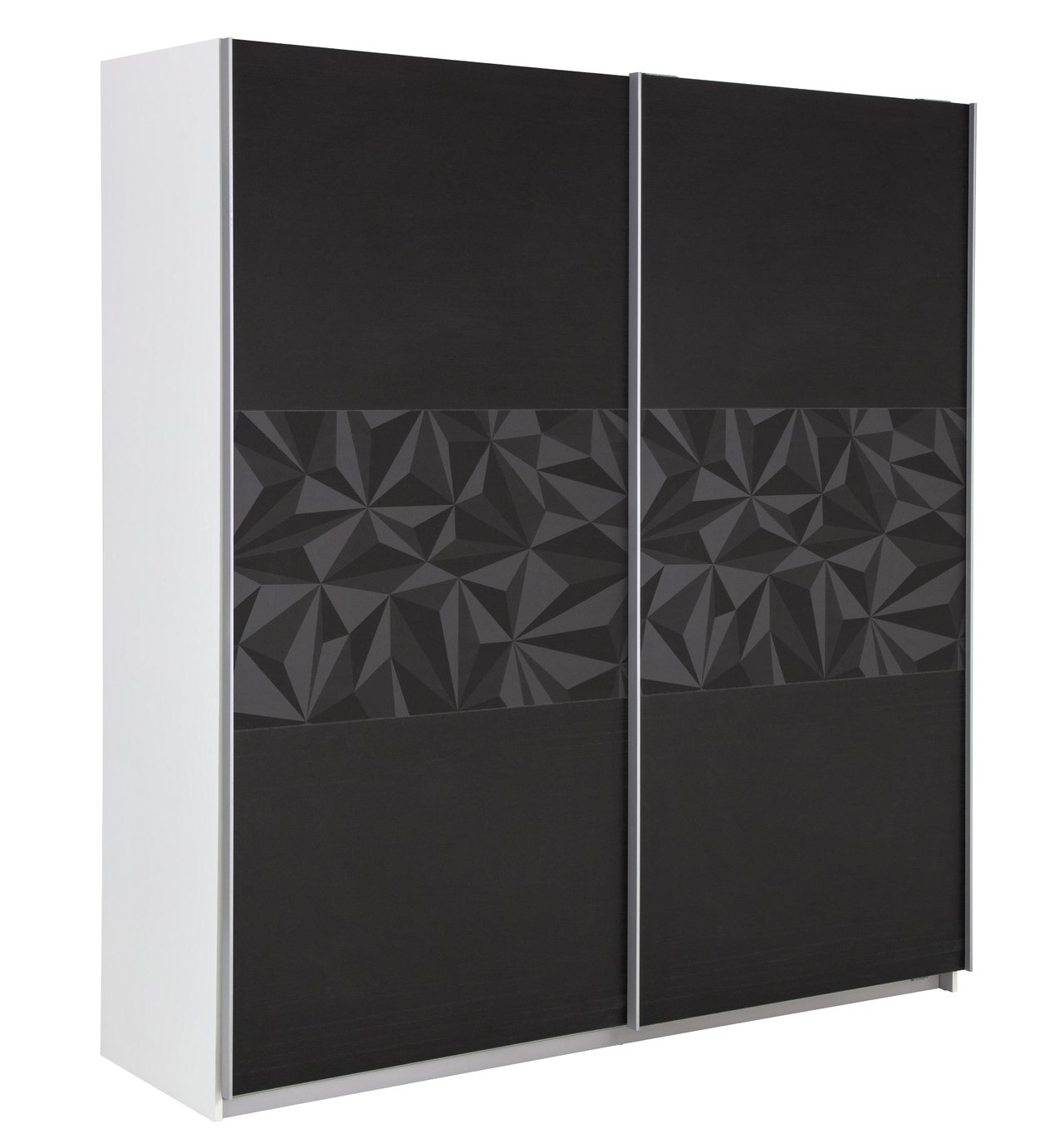 Argos Home Holsted Large Sliding Wardrobe -Black & Geometric Review