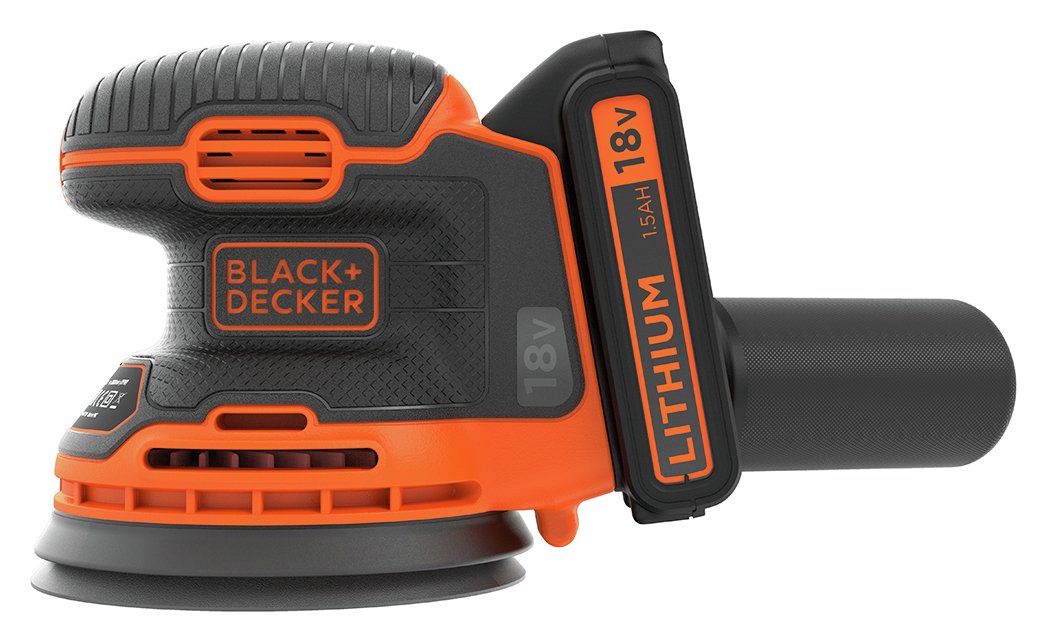 Black   Decker Cordless Random Orbital Sander - 18V