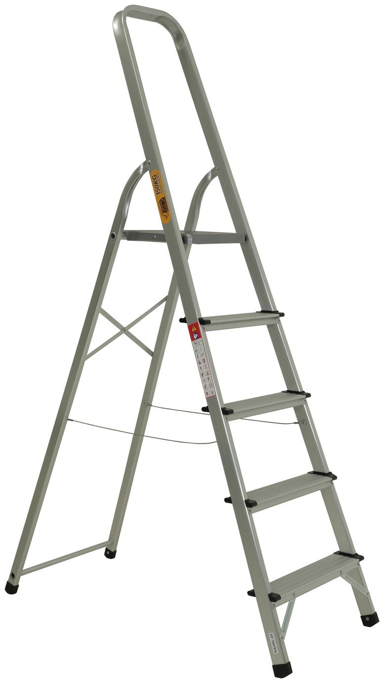 Rhino 5 Tread High Handrail Step Ladder