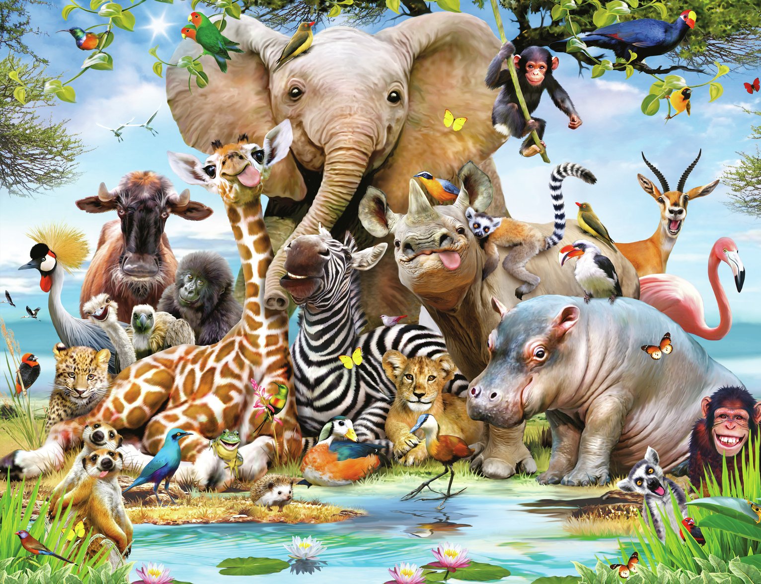 Walltastic Jungle Safari Wall Mural