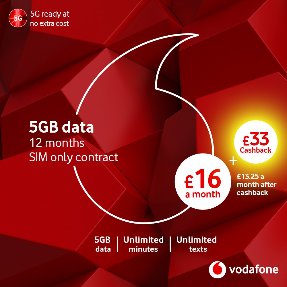 Vodafone 12 Month 5GB Data 5G SIM Card Review