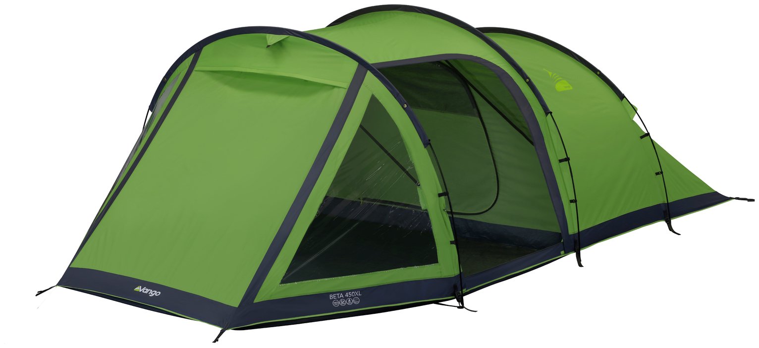 Vango Beta 4 Man 1 Room Tunnel Camping Tent with Porch