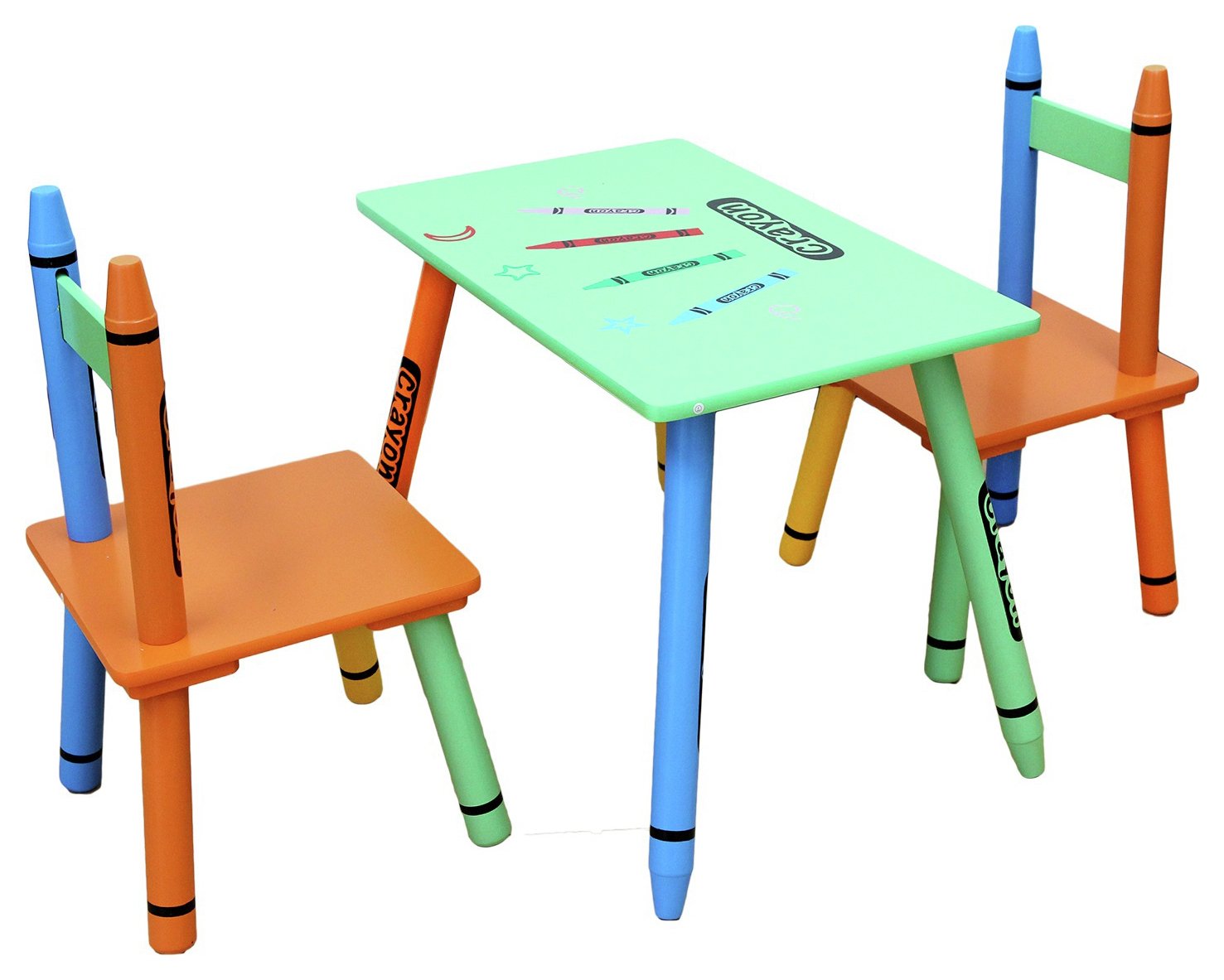 Kiddi Style Green Crayon Table & Chair