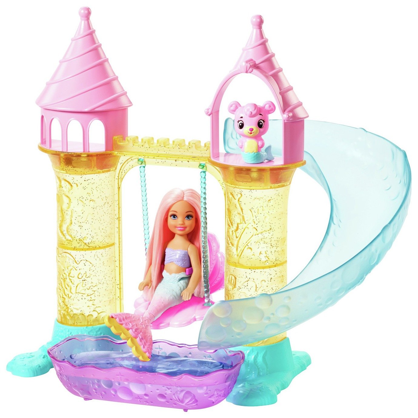 barbie chelsea playset with two dolls included