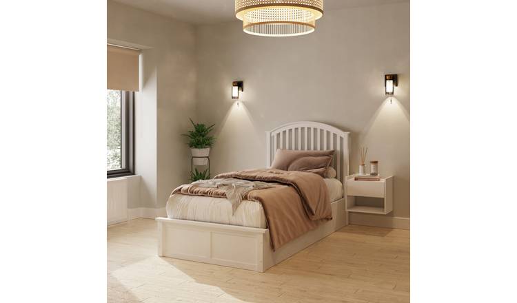 Argos white deals single bed