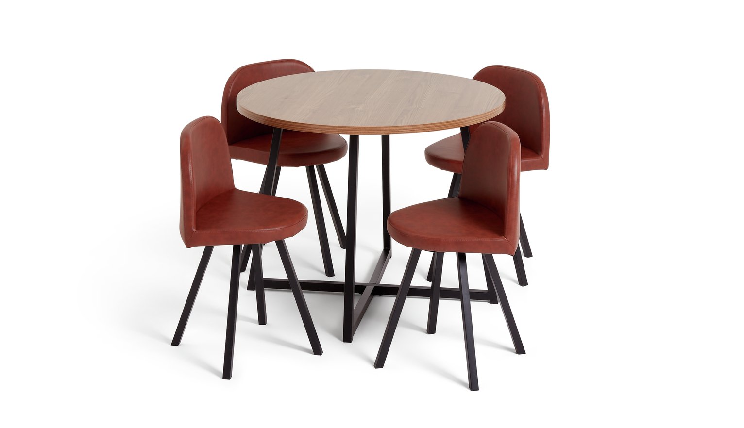 Habitat Nomad Oak Effect Dining Table & 4 Chairs