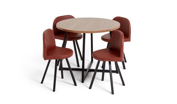 Space saving table and best sale chairs argos