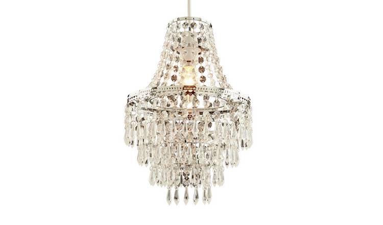 Buy Argos Home Terri Chrome Clear 5 Tier Beaded Shade Lamp