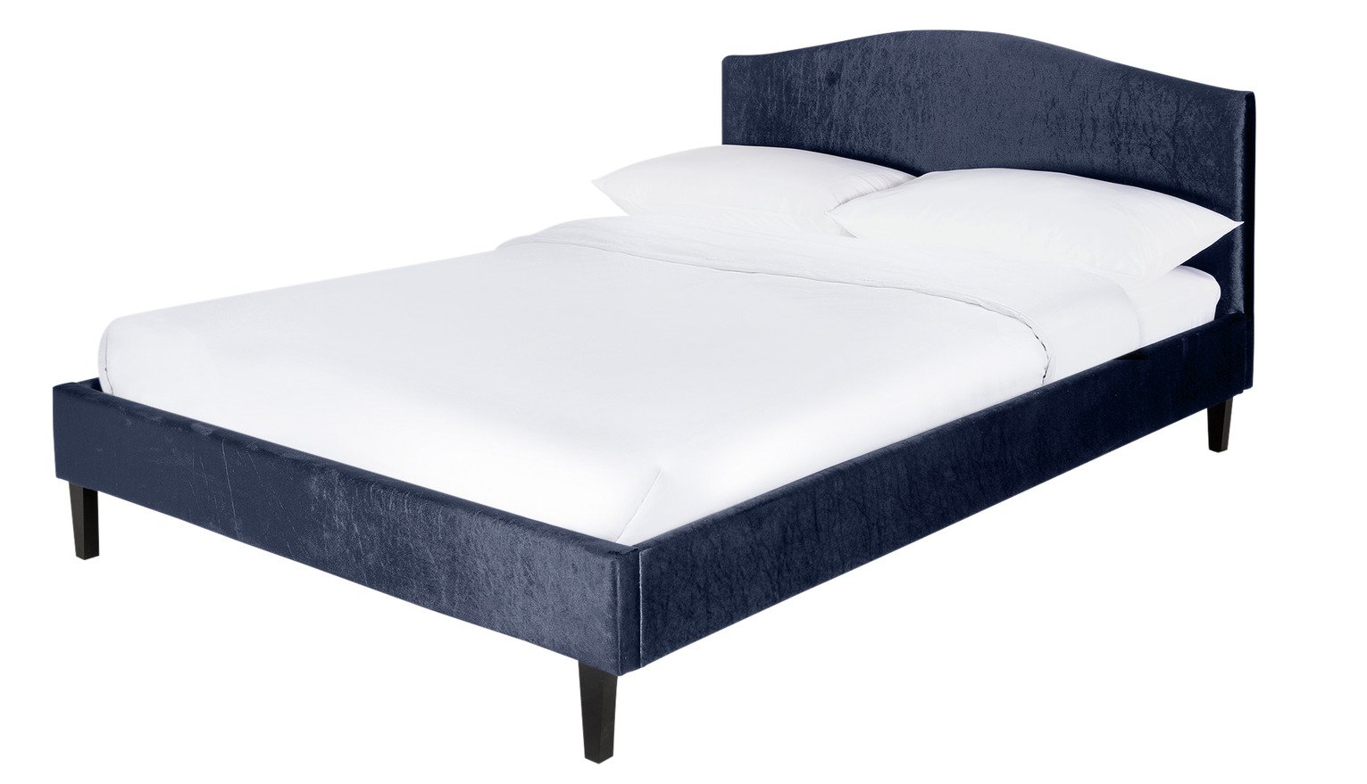 Argos Home Belle Velvet Small Double Bed Frame - Blue