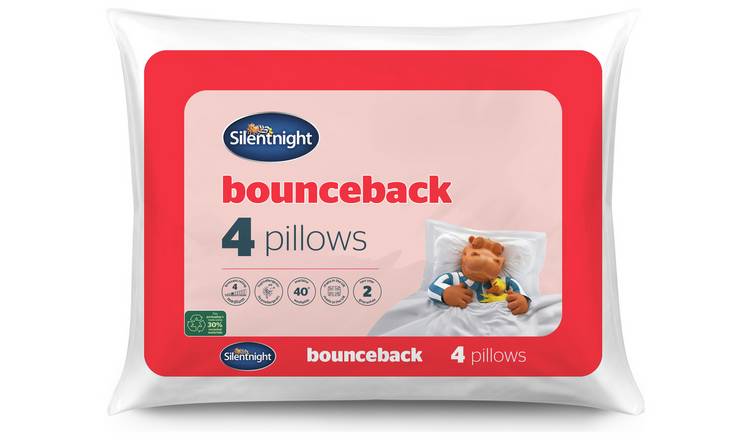 Buy Silentnight Bounceback Pillows 4 Pack Pillows Argos