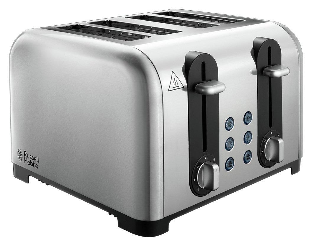 Russell Hobbs Worcester 4 Slice St/Steel Toaster 22409