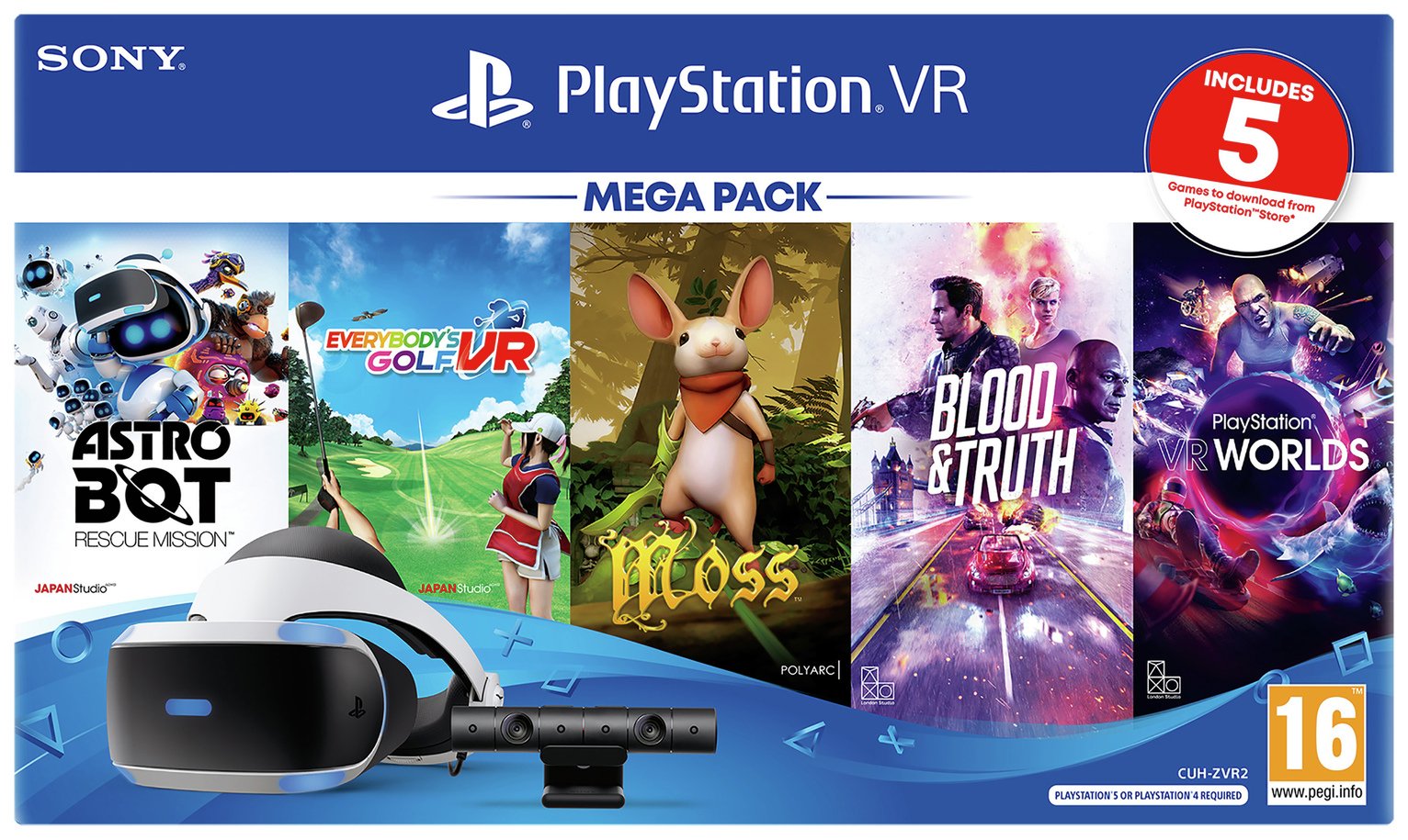 playstation vr v2 with vr worlds mega pack starter bundle