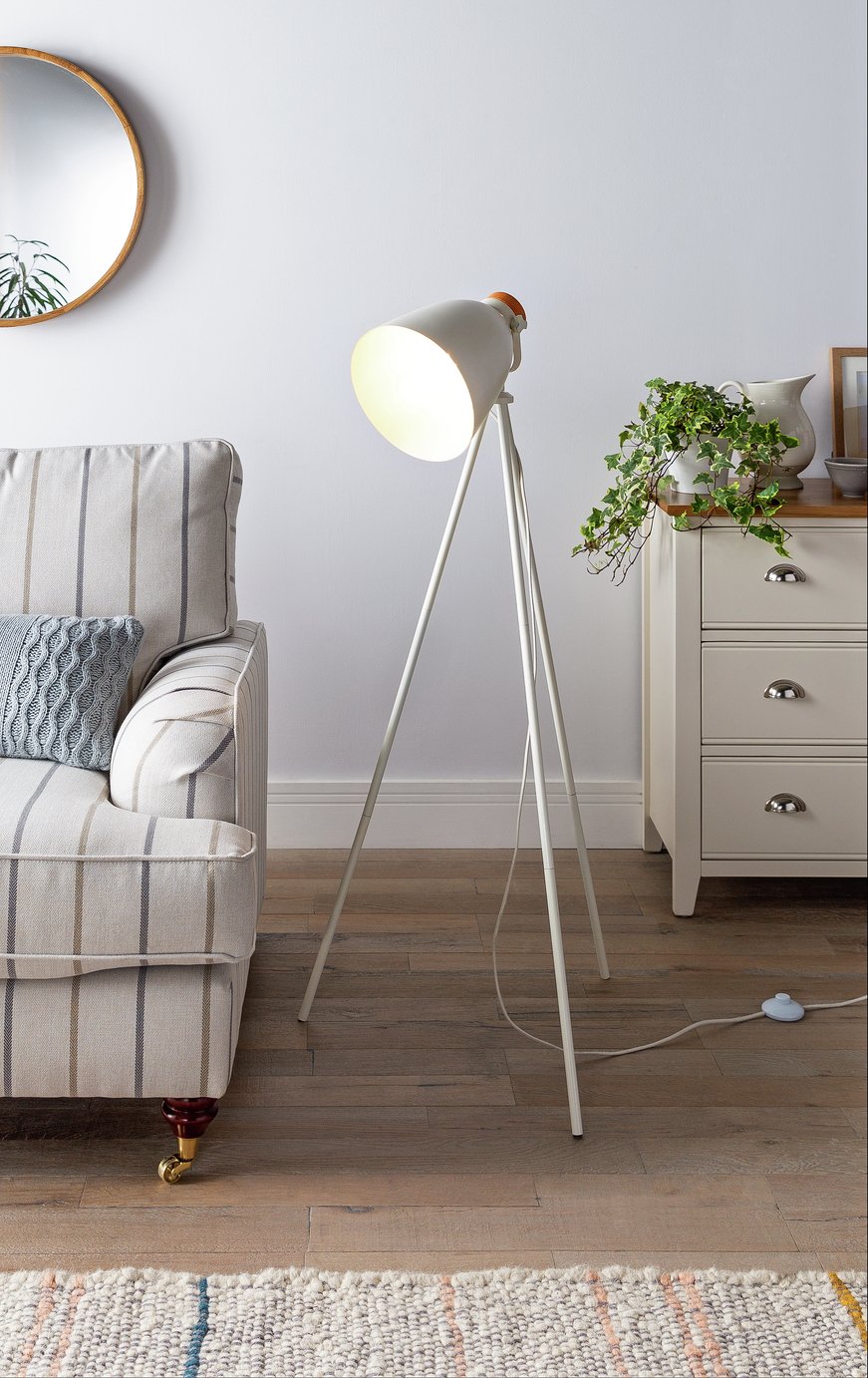 Argos Home Stockholm Cream Tripod Floor Lamp Review