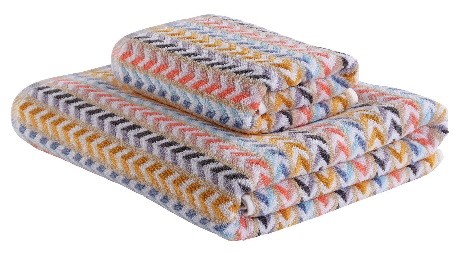 Argos Home Bright Stripe 2 Piece Towel Bale