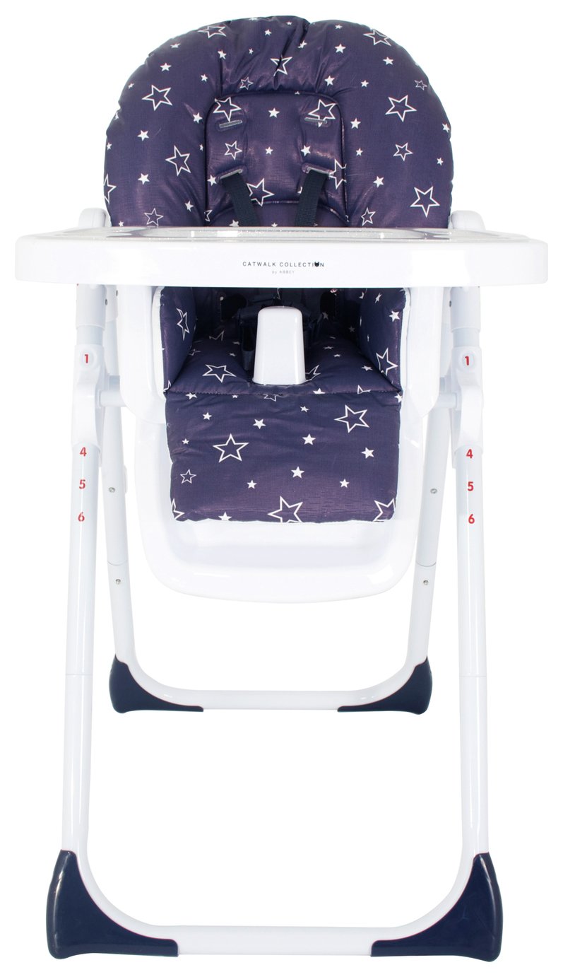 My Babiie Abbey Clancy Navy Stars Highchair