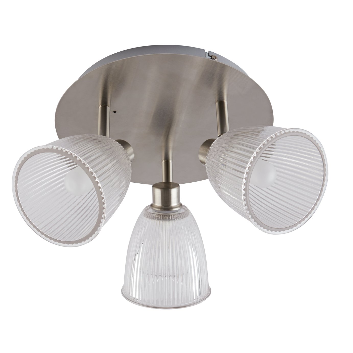 Argos Home Bremont Chrome & Glass 3 Light Ceiling Light Reviews