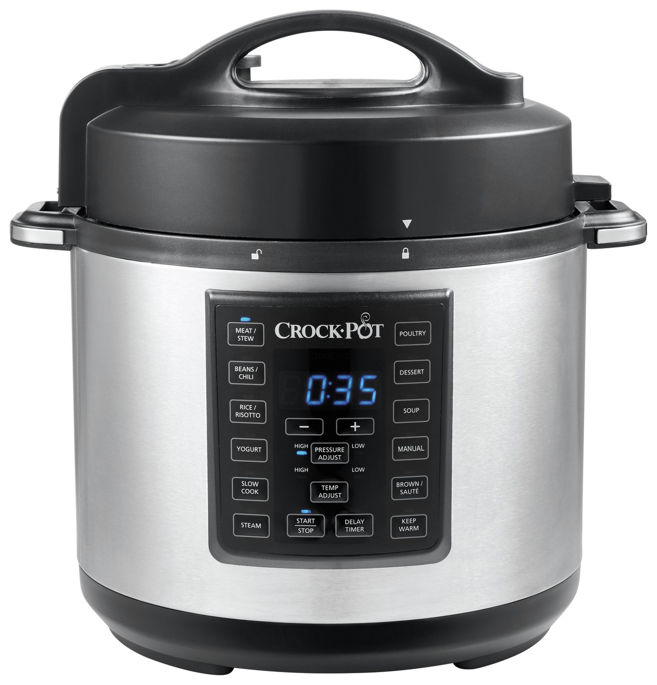 CrockPot 5.6L Pressure Cooker Stainless Steel (8689076) Argos Price Tracker pricehistory